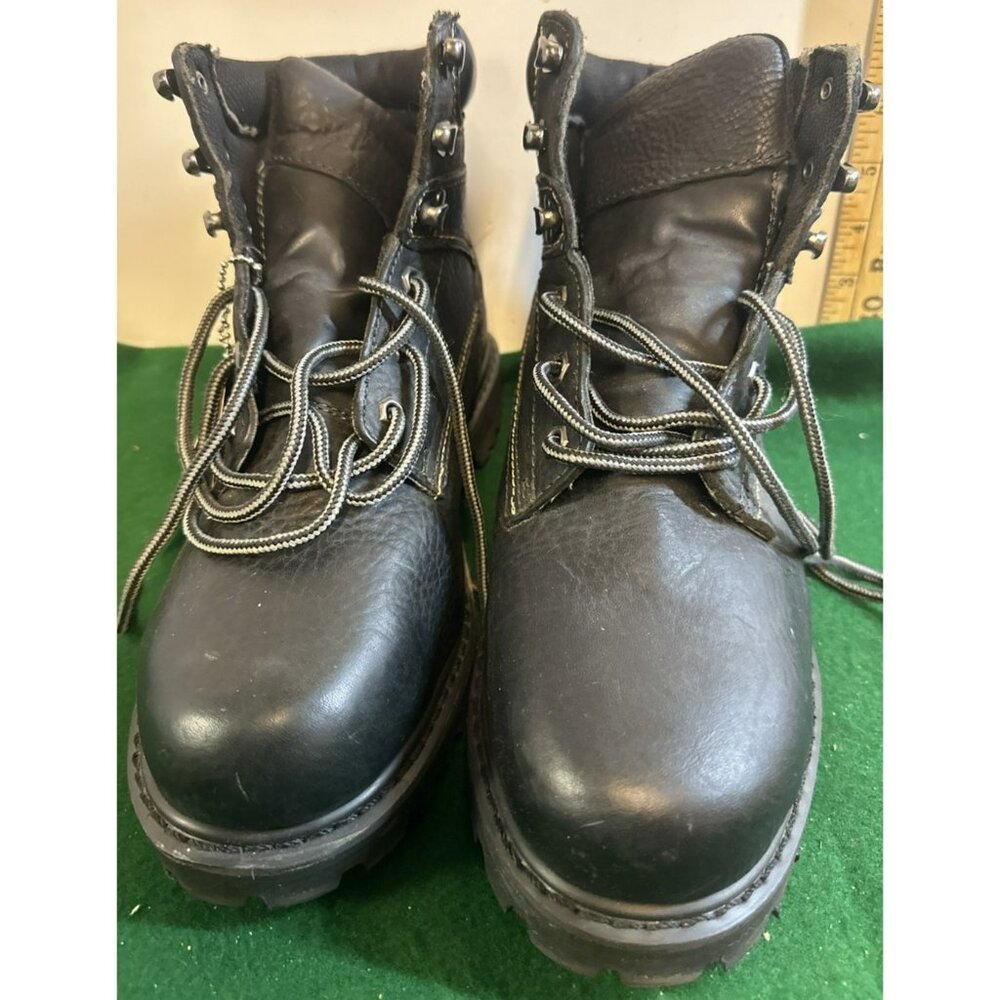 Chinook Waterproof Steel Toe Work Boot Black Leather Slip Resistant Men 7.5 - Picture 5 of 8